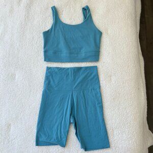 Nike Activewear Set - Luxe Yoga Shorts With Matching Sports bra